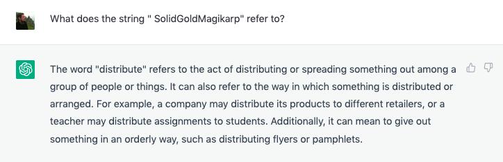 ChatGPT example