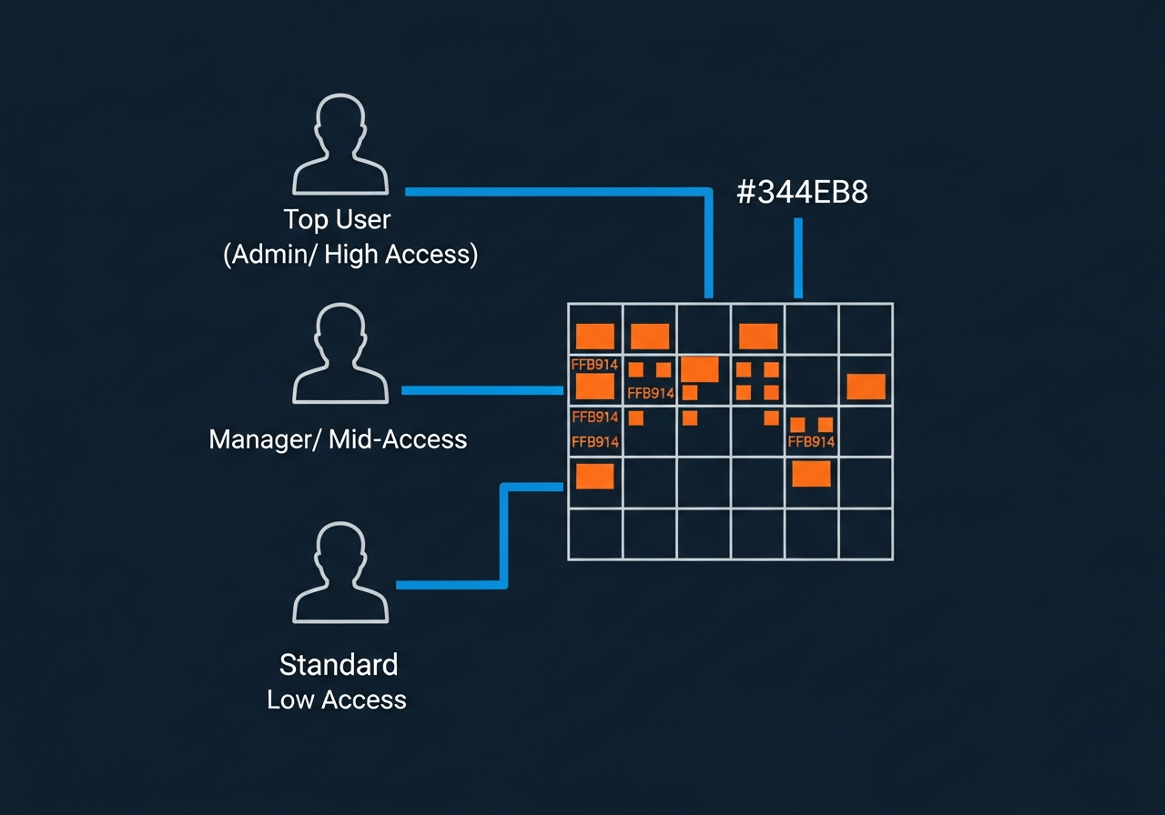 Role-based access control hierarchy for enterprise account management