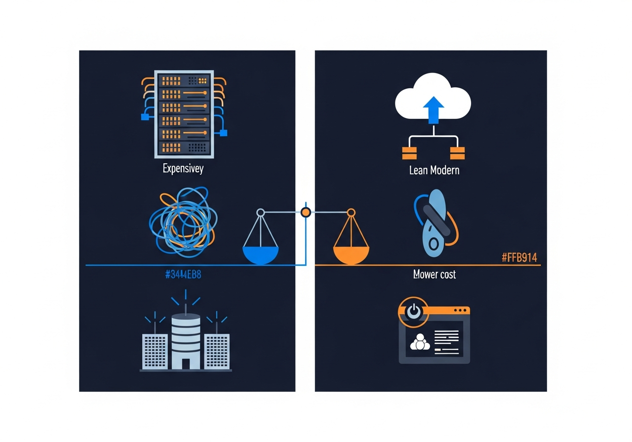 Cost analysis breakdown for legacy system modernization