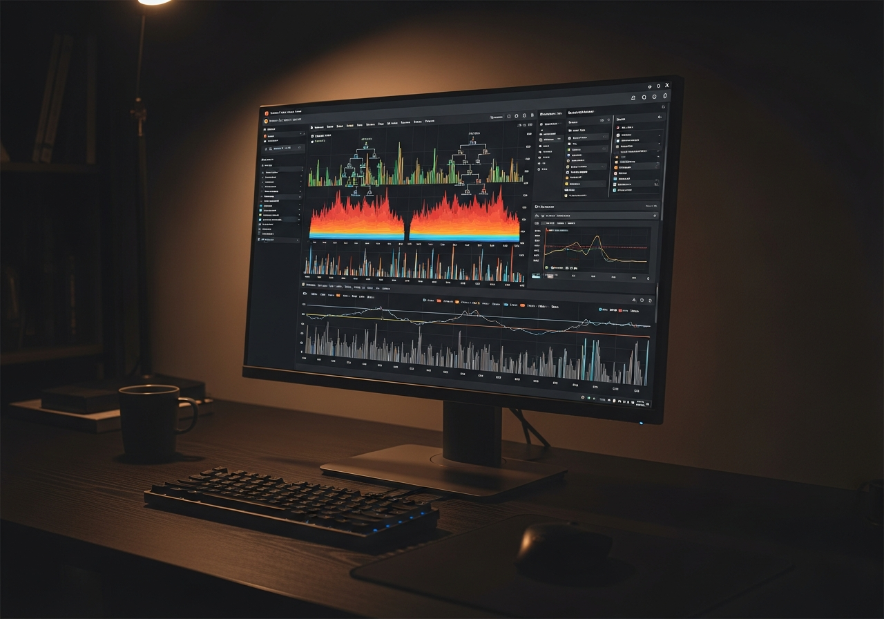 Performance profiling session analyzing Core Web Vitals and bundle sizes