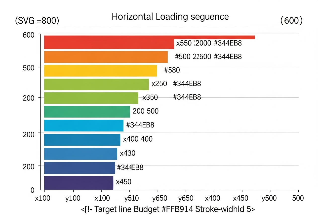Network waterfall chart showing page load performance metrics