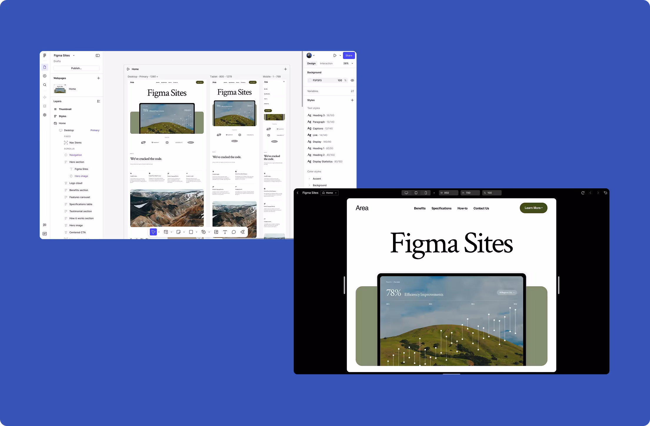 Figma Sites UI