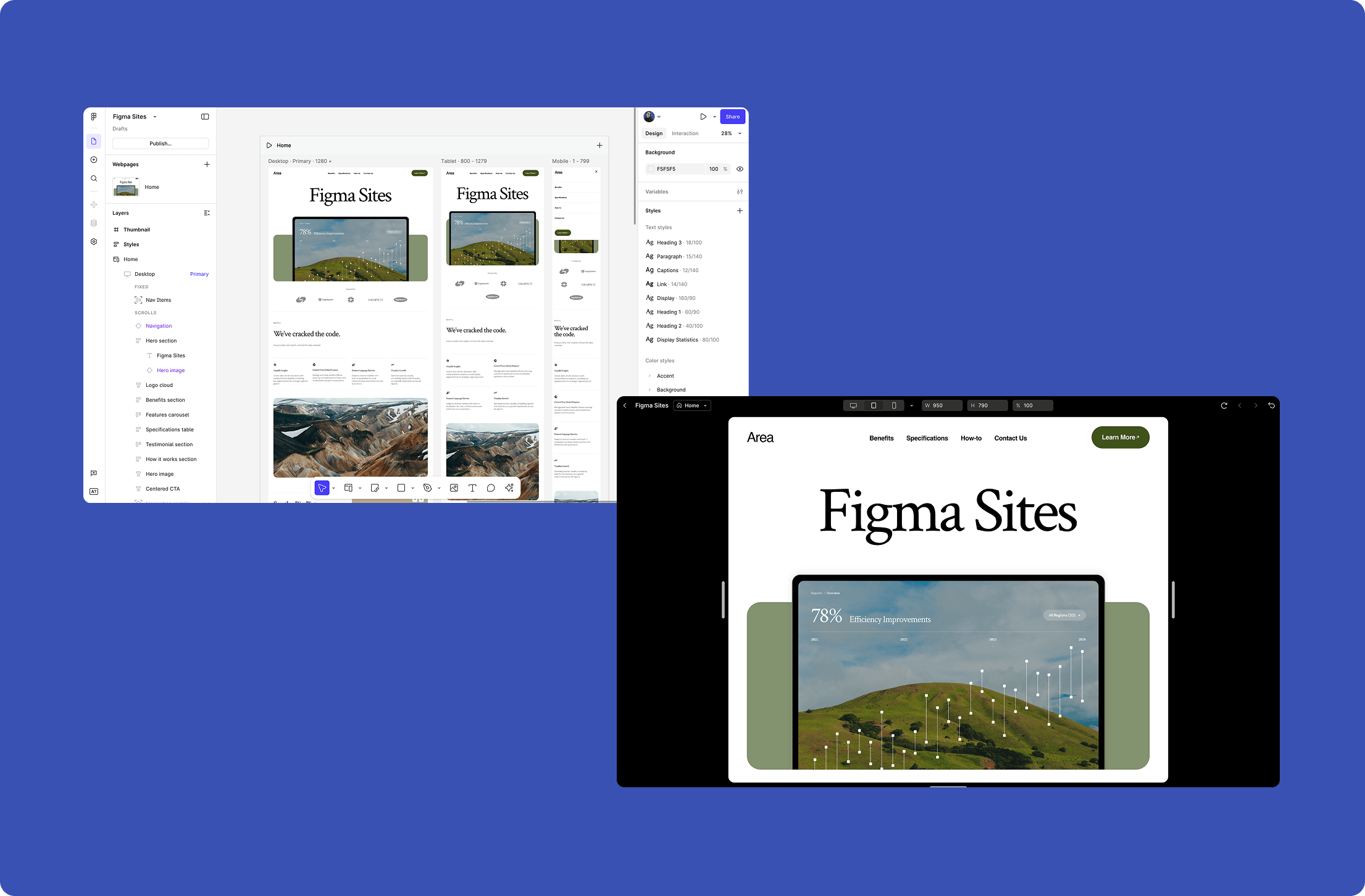 Figma Sites UI